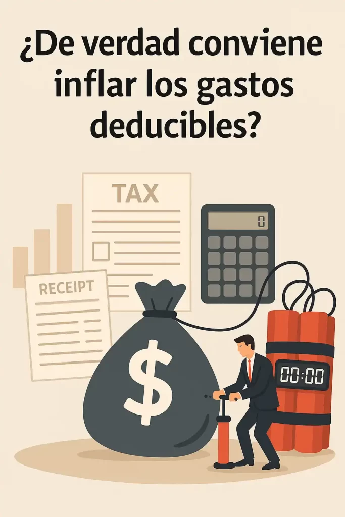 inflar los gastos deducibles
